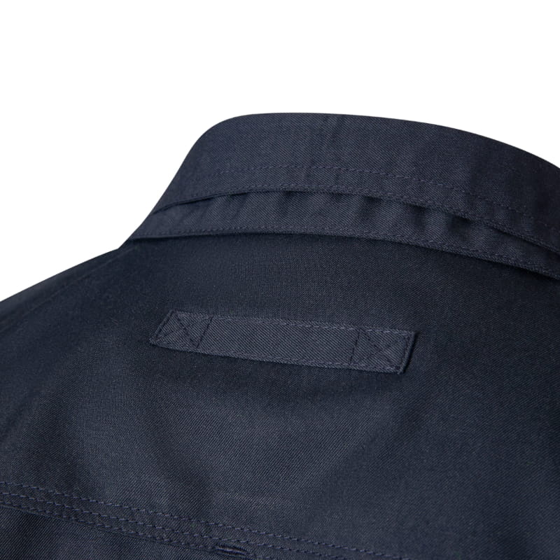 Button Down Shirt Navy FR Lenzing Aramid — Flamesafe flame-resistant workwear – view 8