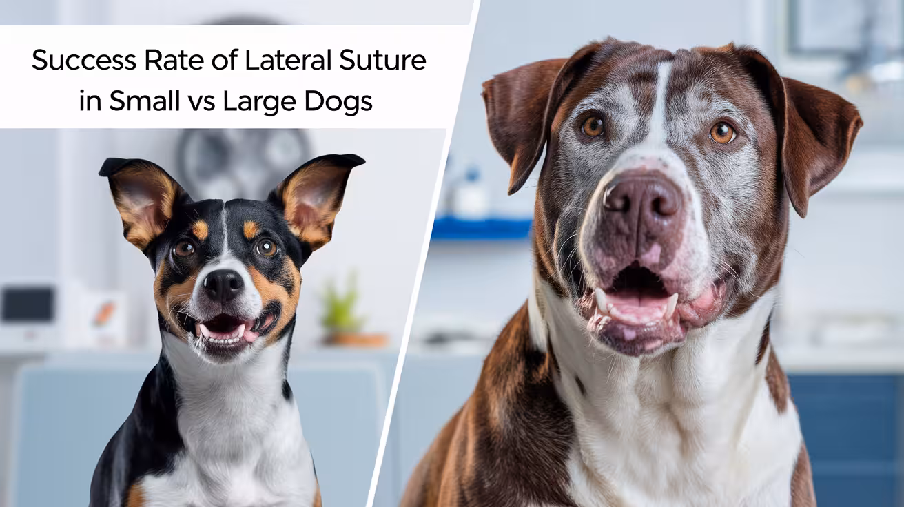Success Rate of Lateral Suture in Small vs Large Dogs