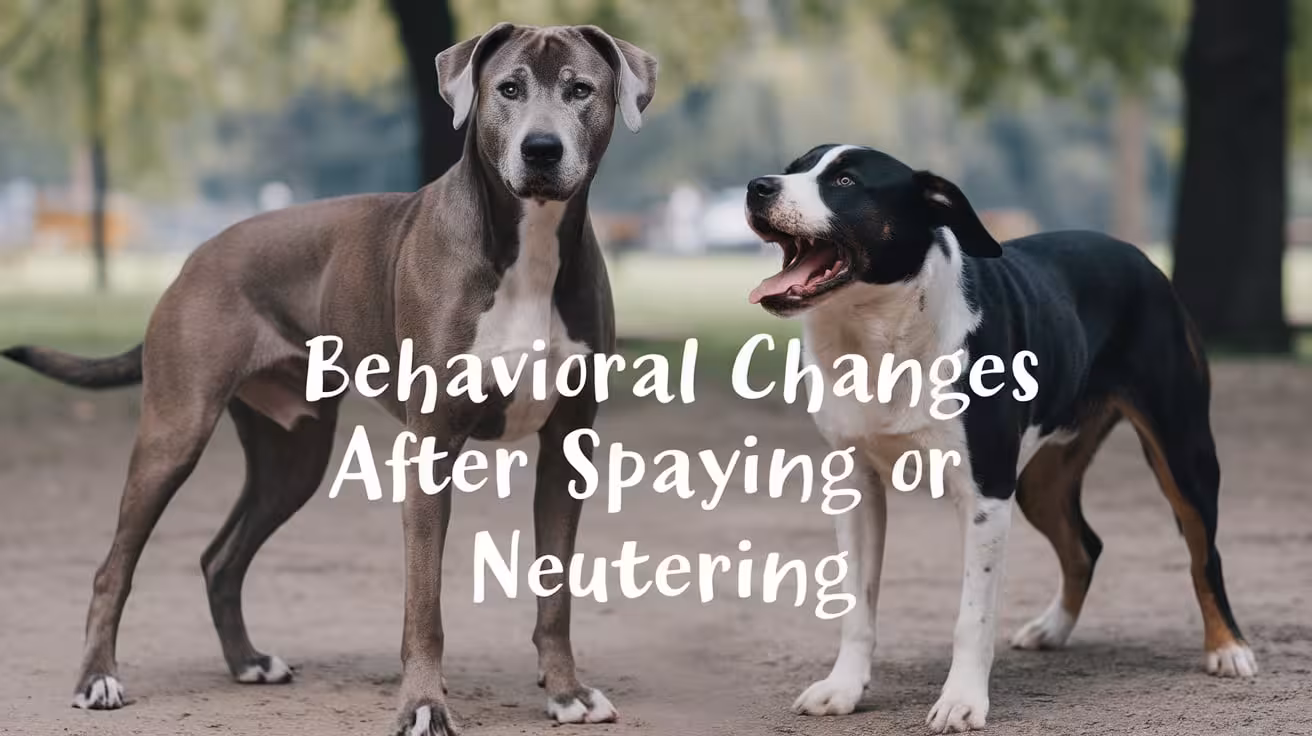 Behavioral Changes After Spaying or Neutering in Dogs