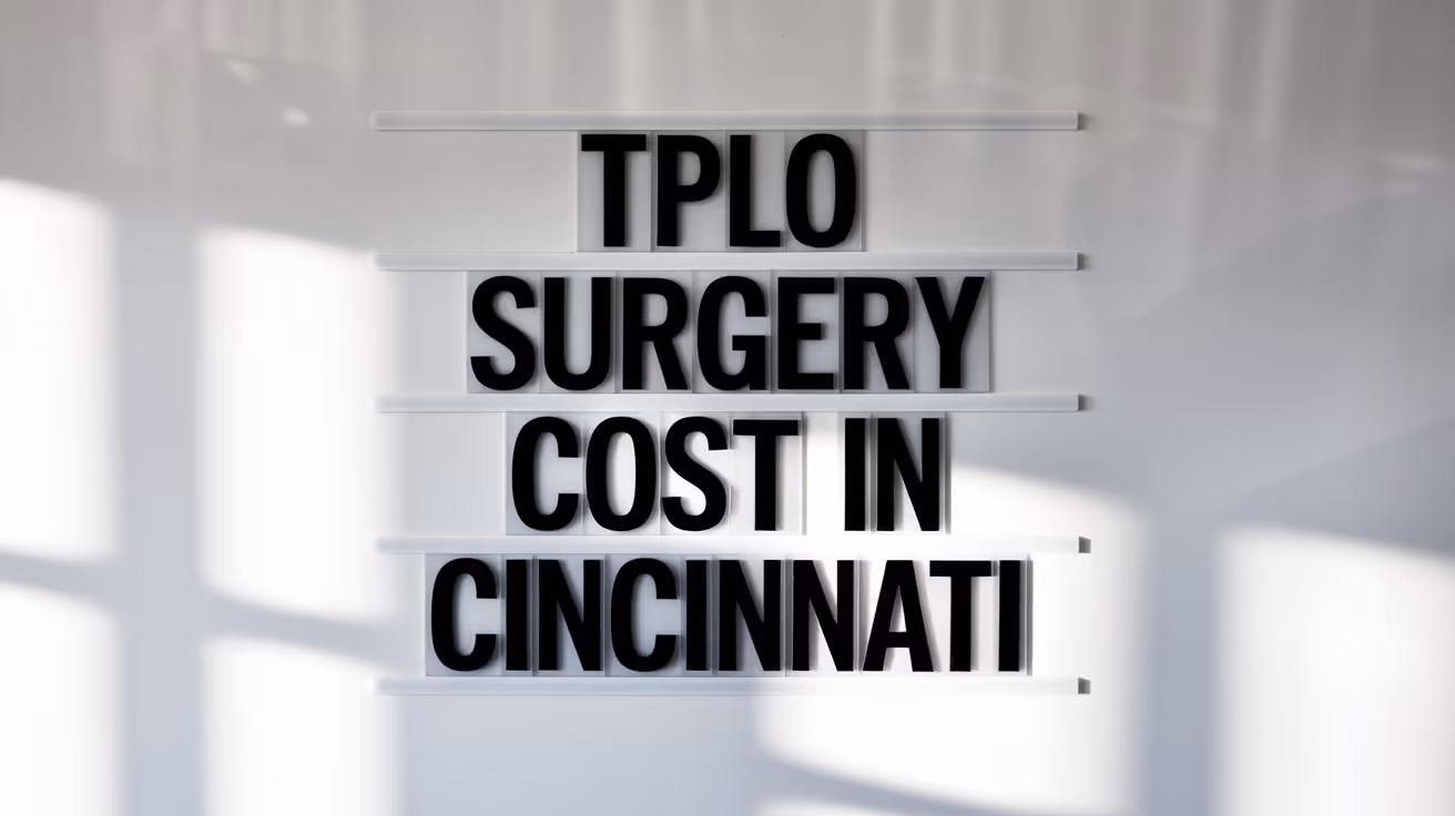 TPLO Surgery Cost in Cincinnati