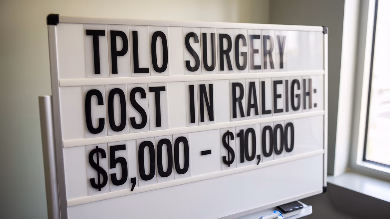 TPLO Surgery Cost in Raleigh