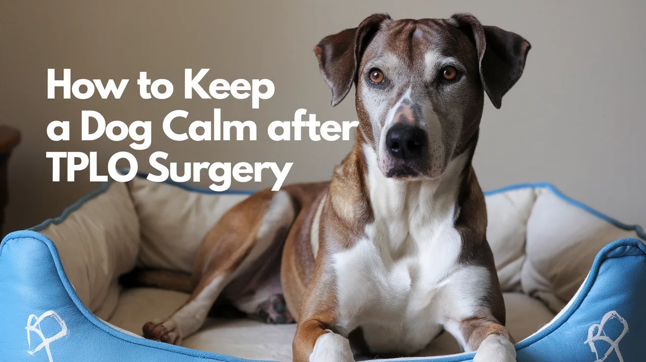 How to Keep a Dog Calm After TPLO Surgery