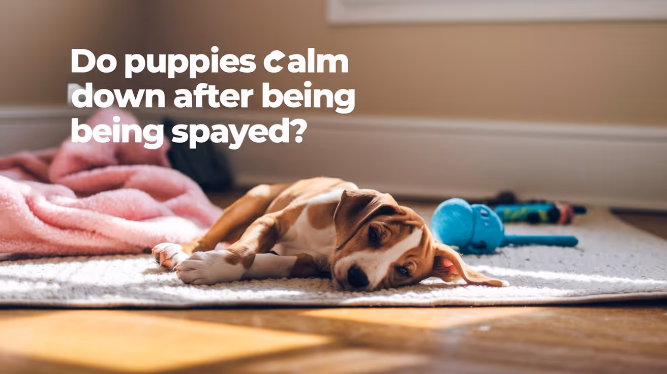 Do Puppies Calm Down After Being Spayed?