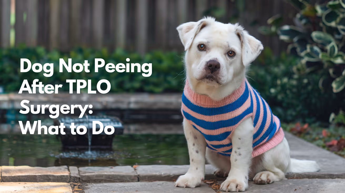 Dog Not Peeing After TPLO Surgery: Causes & Care