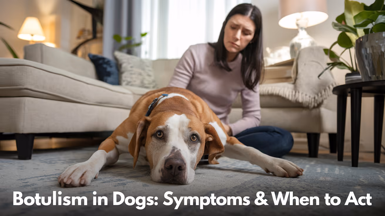 Symptômes du botulisme chez le chien et quand consulter