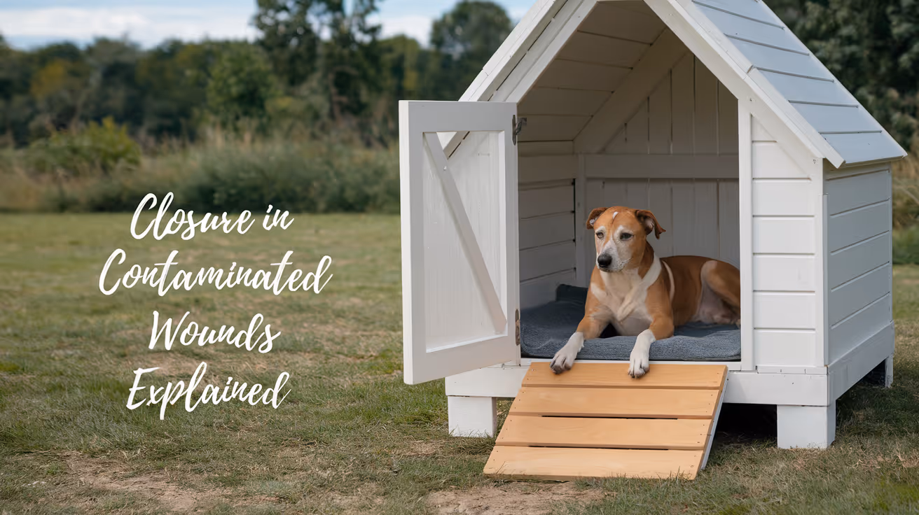 Closure in Contaminated or Dirty Wounds in Dogs