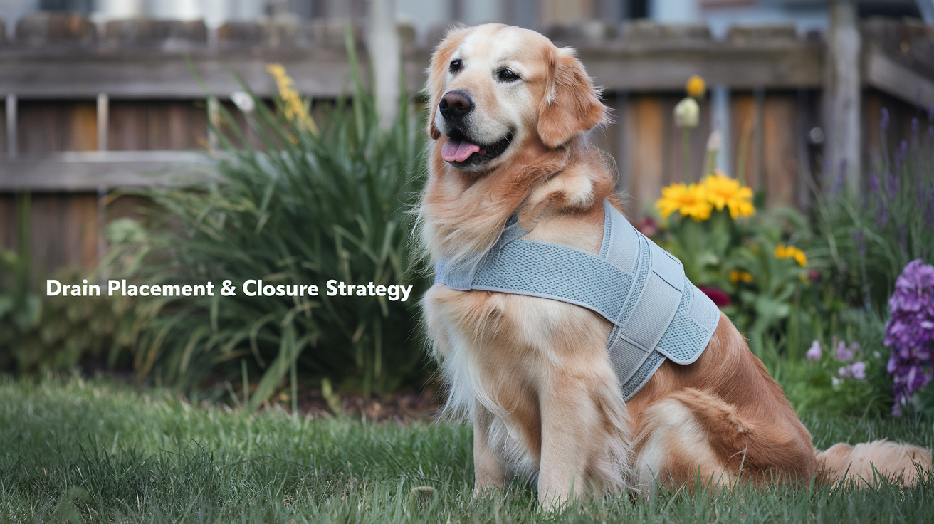 Strategie di posizionamento e chiusura del drenaggio nei cani