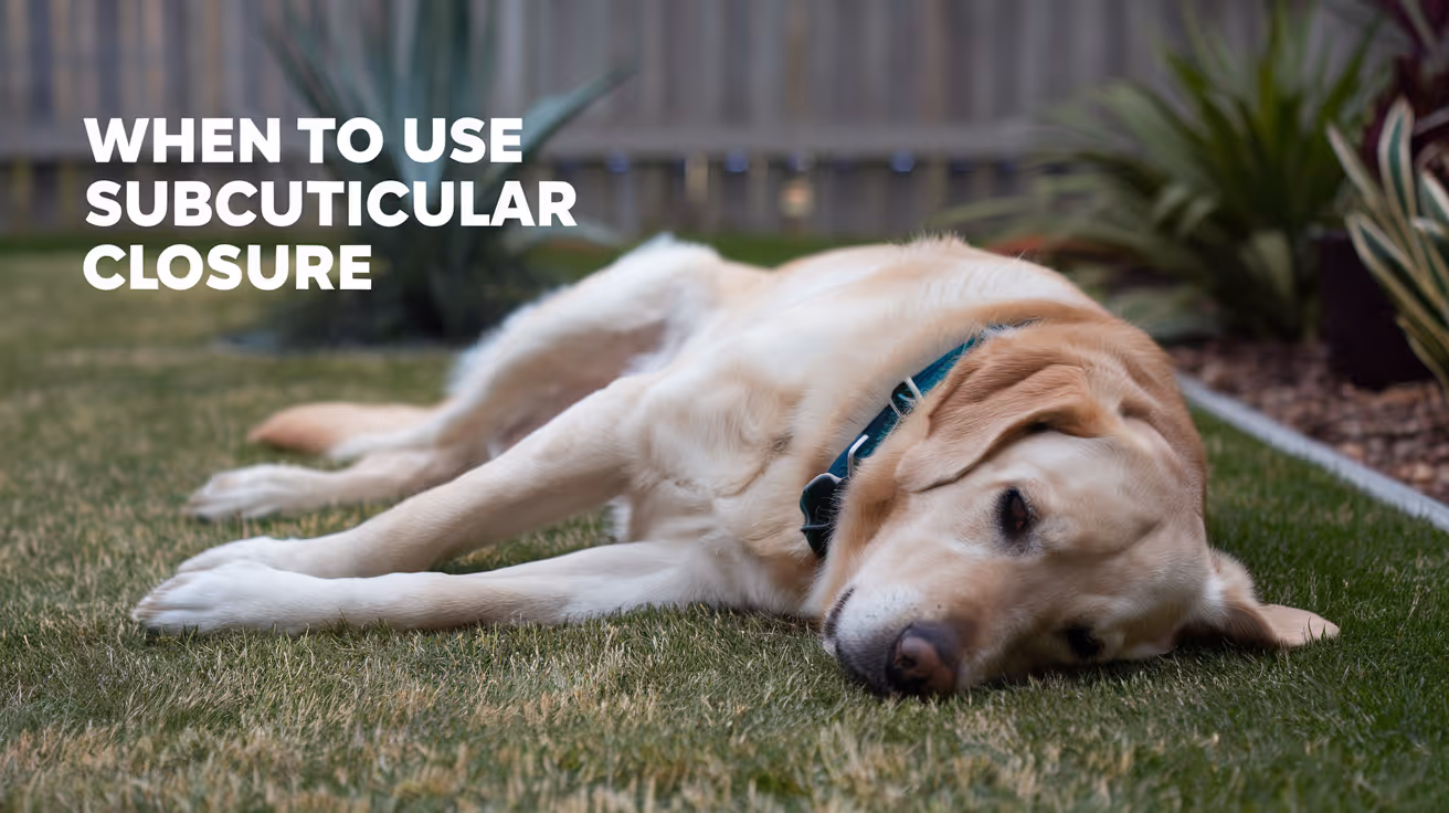 When to Use Subcuticular Closure in Dogs