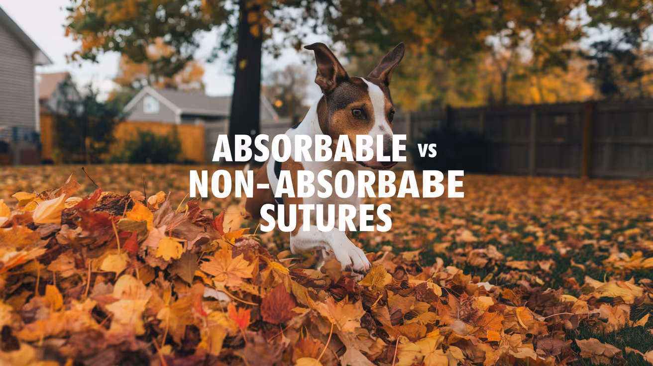 Absorbable vs Non-Absorbable Sutures in Veterinary Surgery