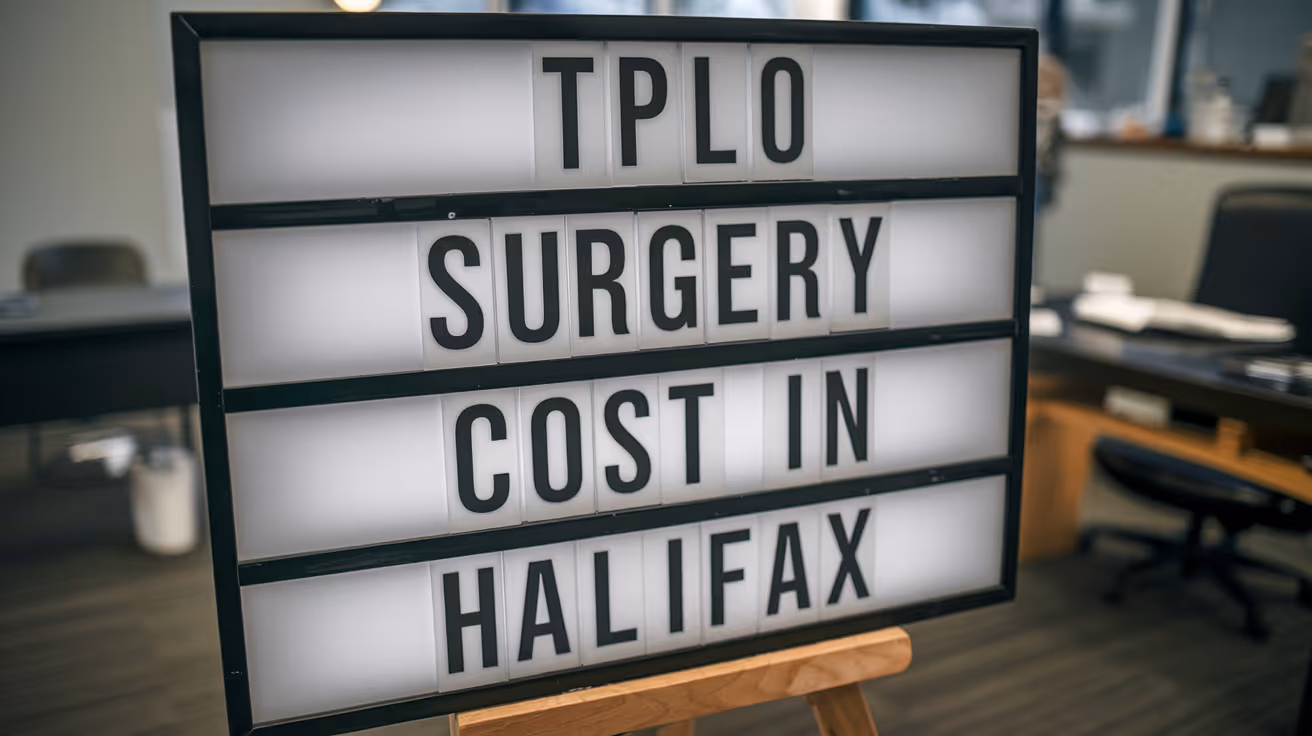 Coût de la chirurgie TPLO à Halifax : guide complet