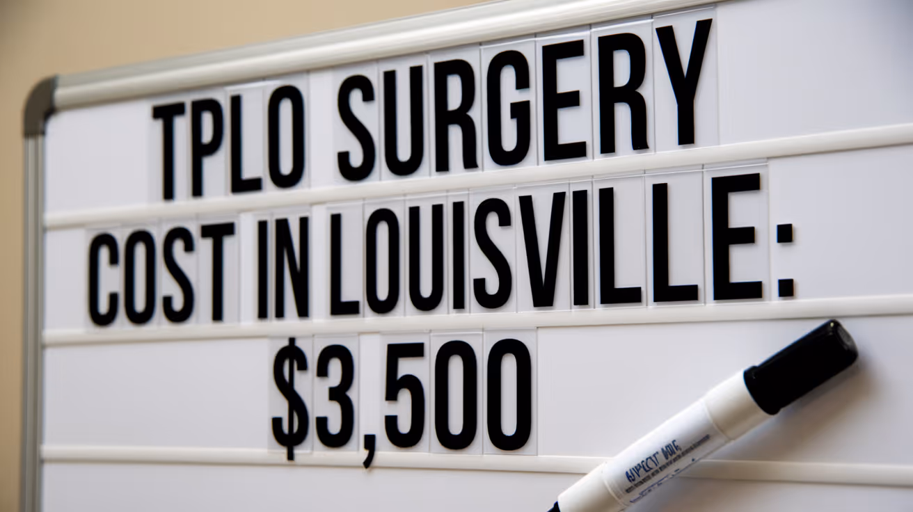 Coût de la chirurgie TPLO à Louisville : tout savoir