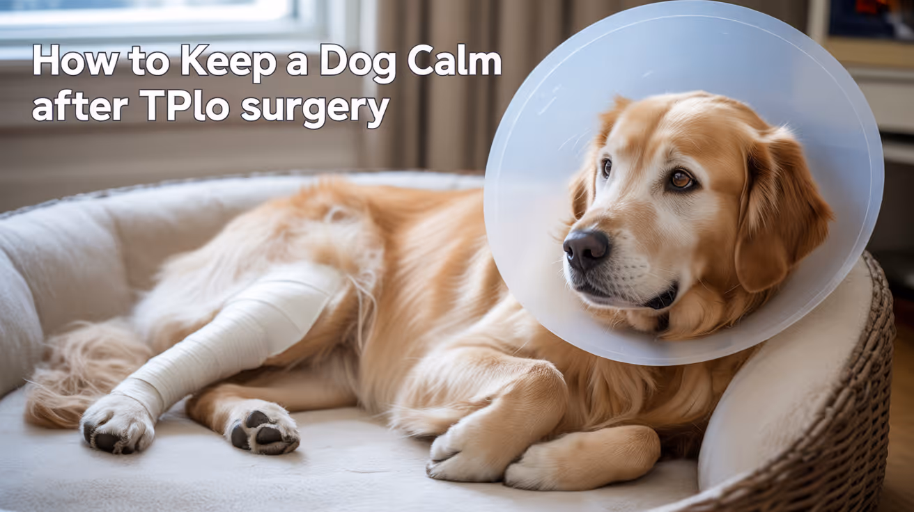 How to Keep a Dog Calm After TPLO Surgery