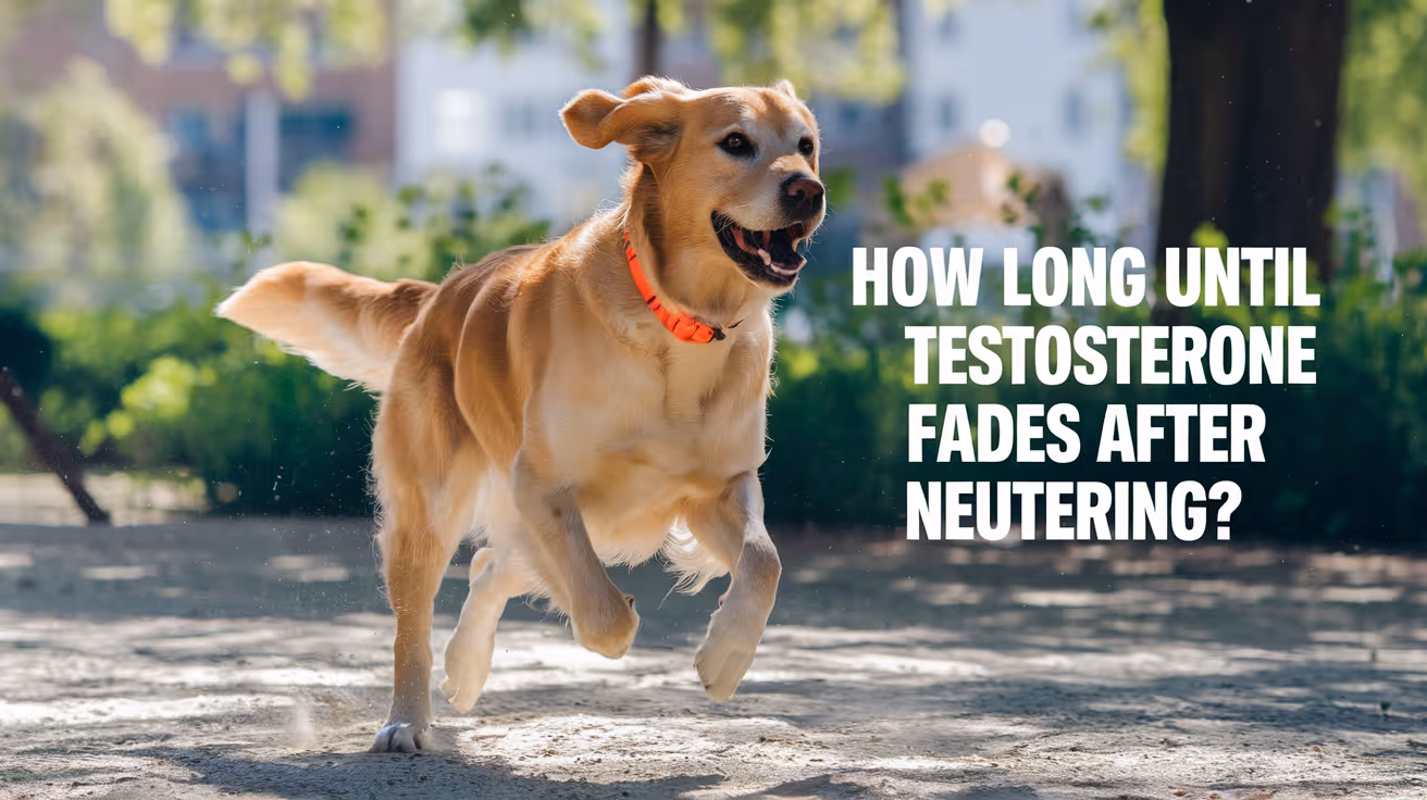 Combien de temps après la stérilisation le testostérone disparaît-elle chez le chien ?