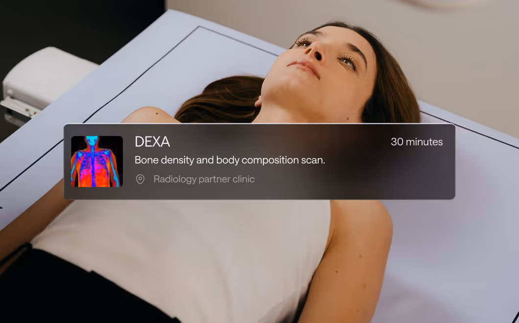 Graphic of a girl laying for the checkup