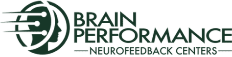 Brain Performance Neurofeedback Centers logo with stylized brain and connectivity graphic