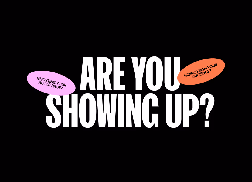 How to show up on your about page