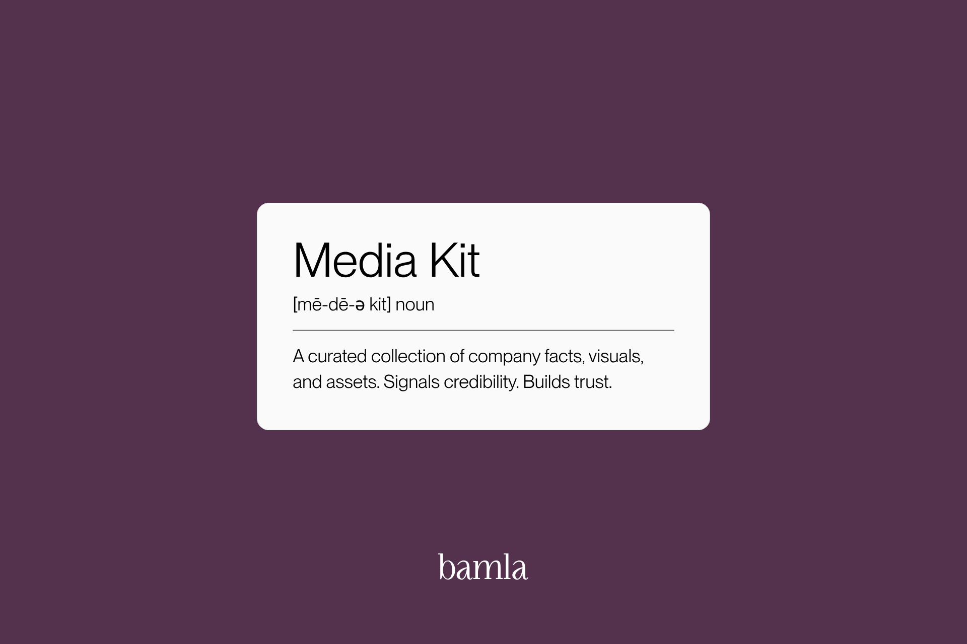 The anatomy of a good media kit