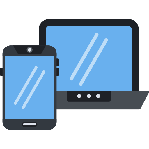 Icon of laptop and tablet representing performance-based perks