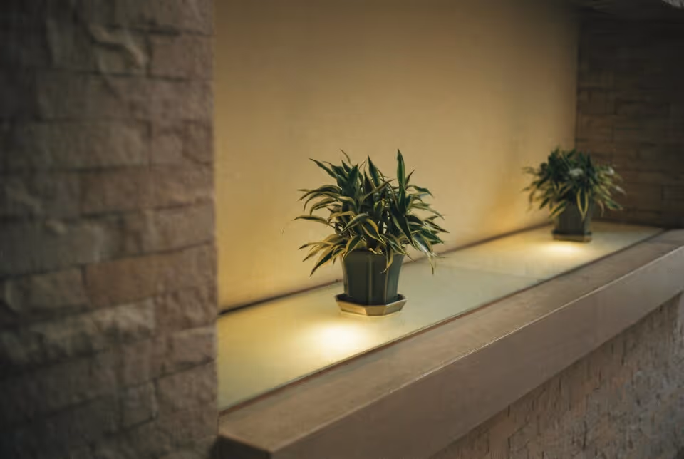 Built-in Lighting for Seating Walls in Doctor Phillips