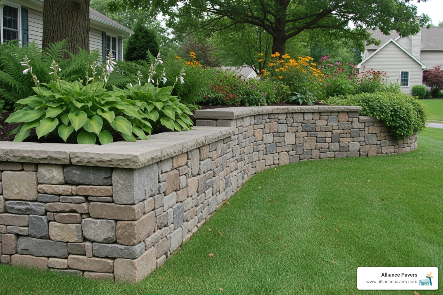 Transform Your Retaining Wall with a Stunning Stone Facade