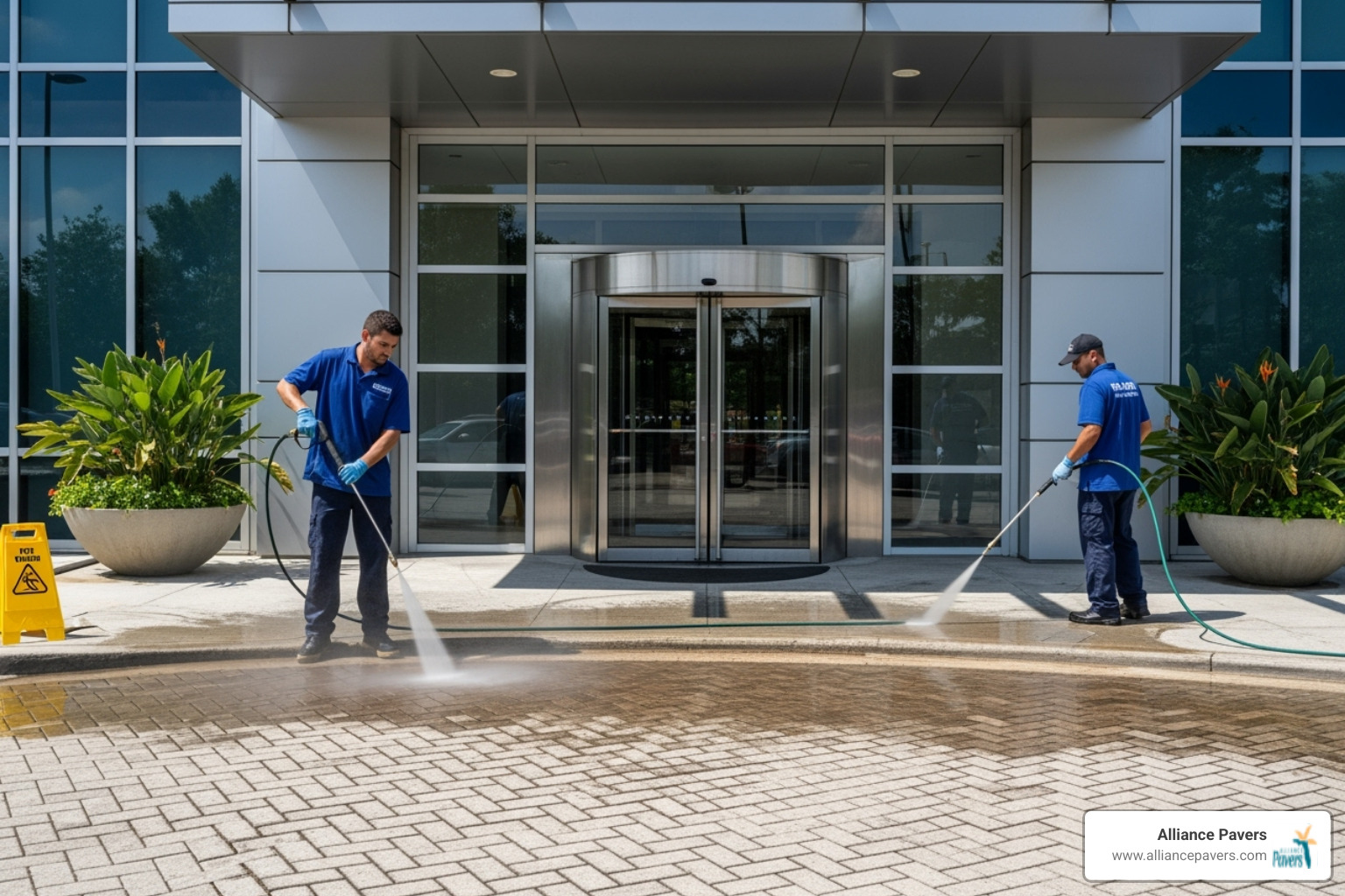 Restore Your Business: The Ultimate Commercial Paver Cleaning Handbook
