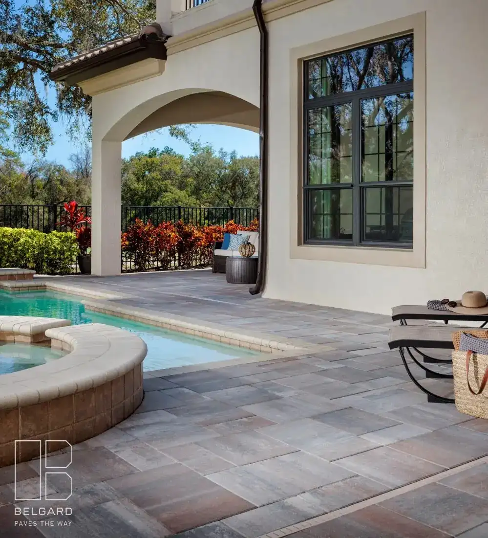 pavement near swimming pool