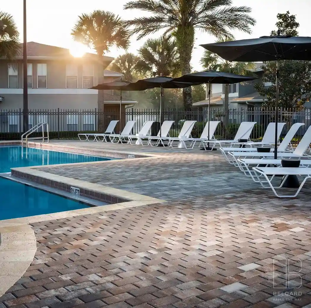 pavement near swimming pool