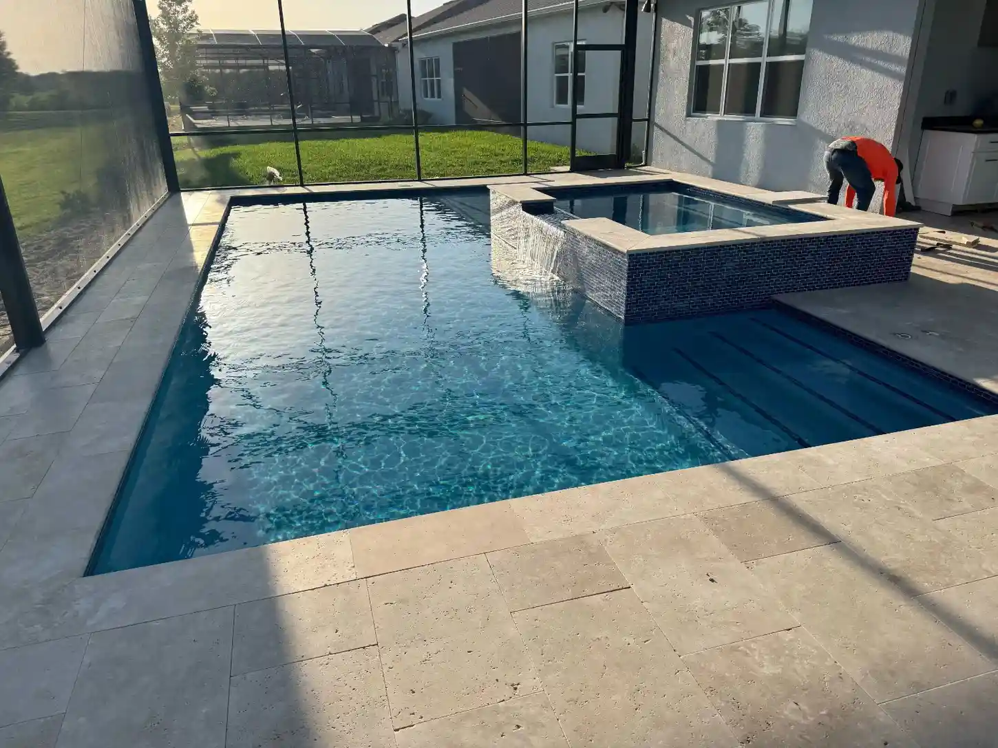 pavement near swimming pool