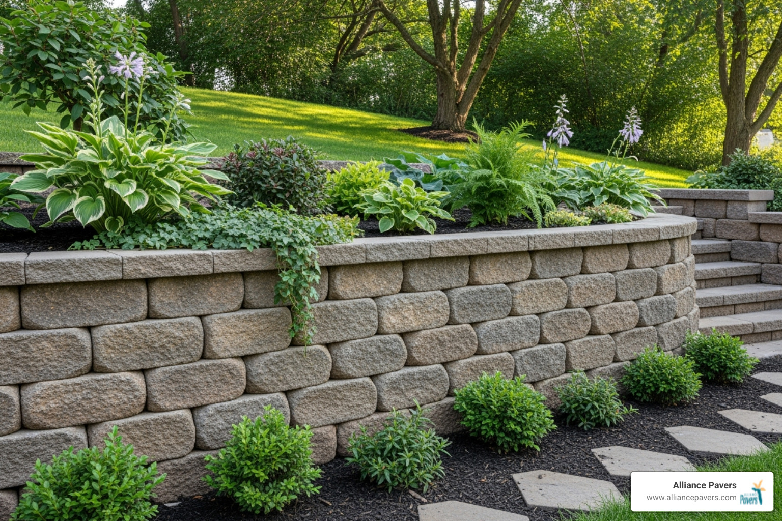 Building Beauty: How Interlocking Stones Create Lasting Retaining Walls