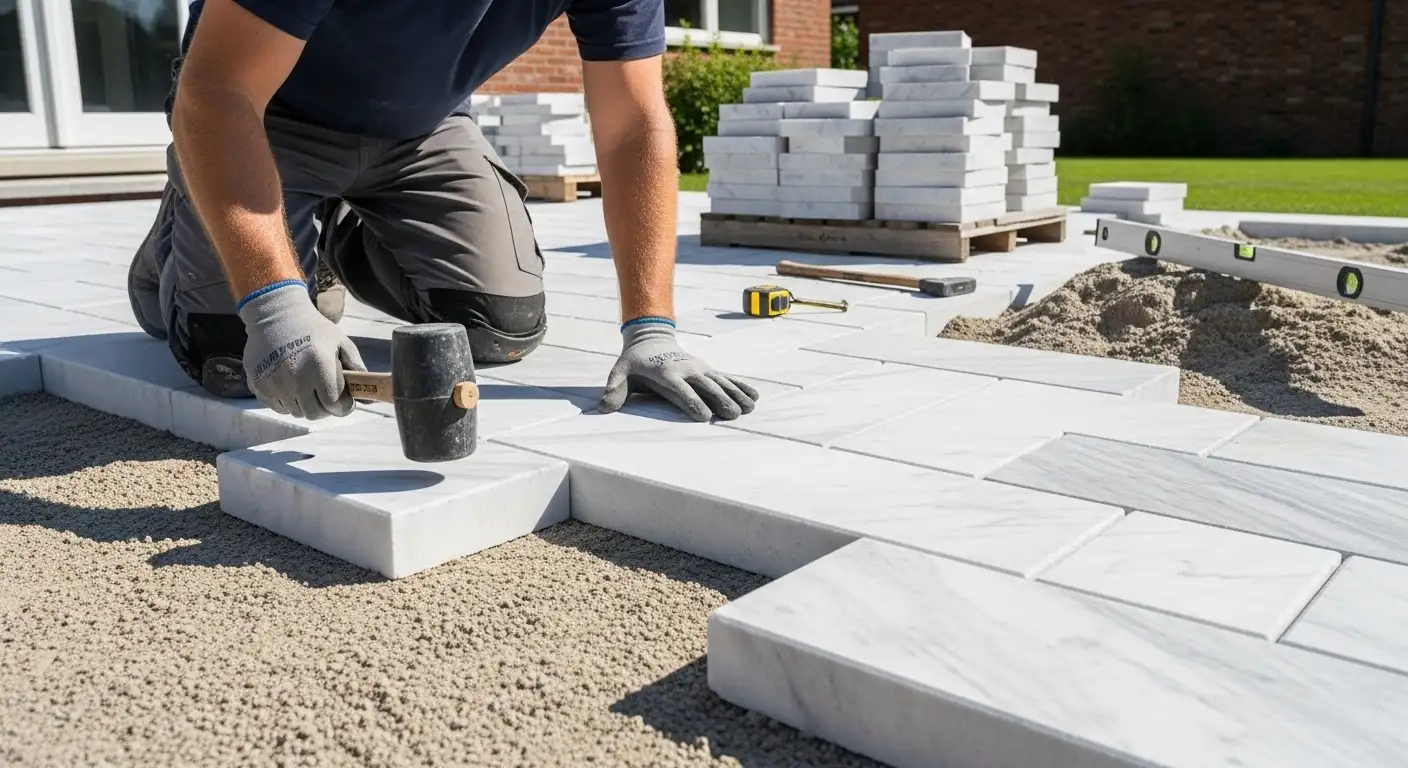 Marble Paver Installation in Lake Nona, FL