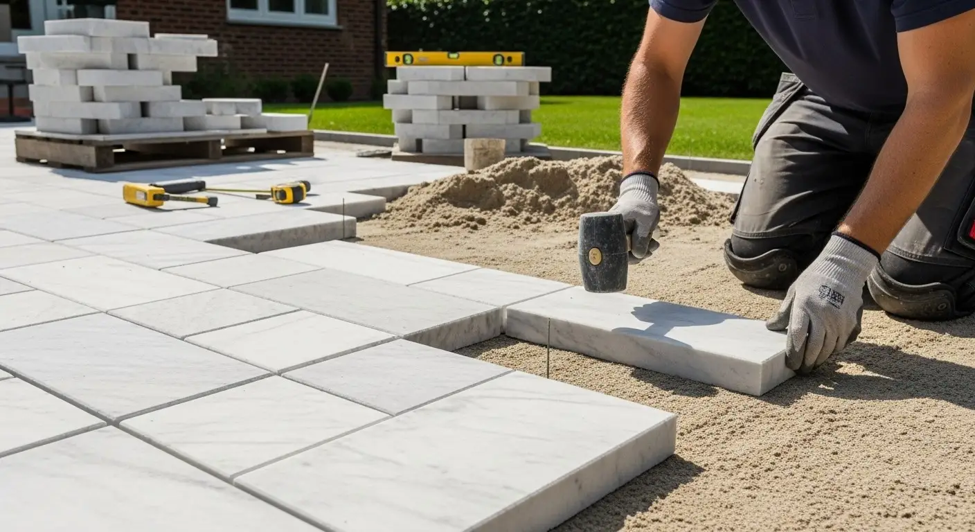 Marble Paver Installation in Heathrow, FL