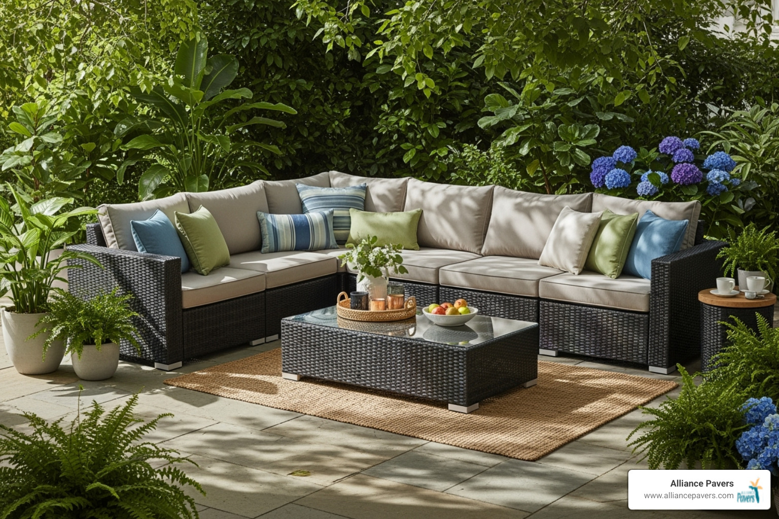 outdoor sectional set - outdoor living lounge