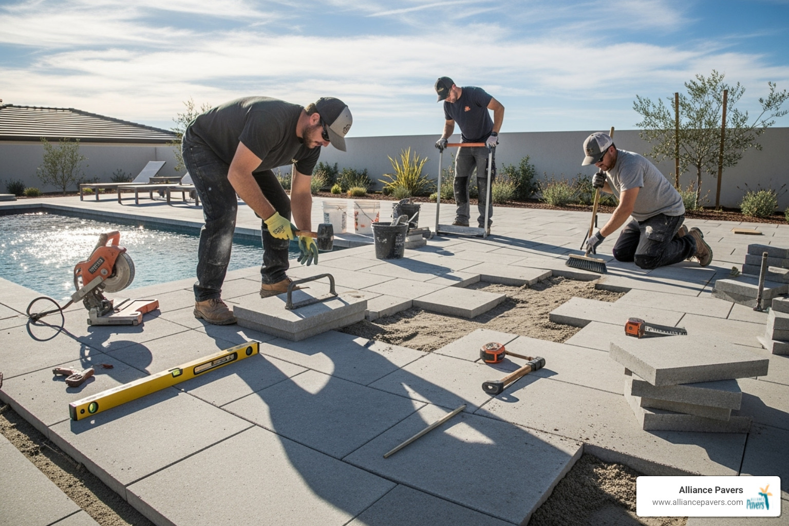 professional paver installation - modern pool deck paving lake nona professional paver installation - modern pool deck paving lake nona