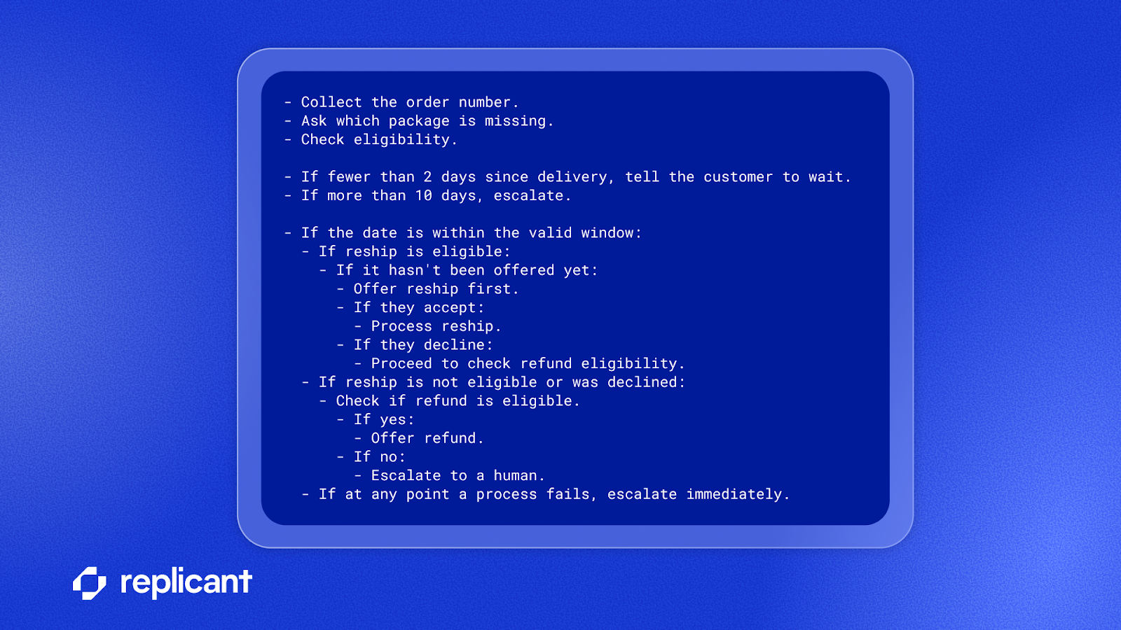 A code block showing a large AI instruction manual that can confuse the bot.