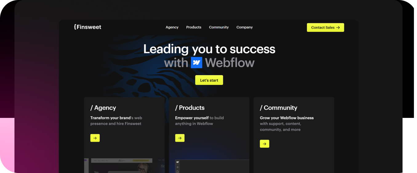 Webflow Tool Designer and Builder Agency