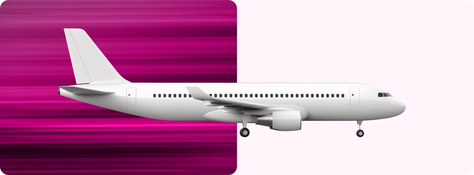 Neon pink bar chart with upward arrow on a black background