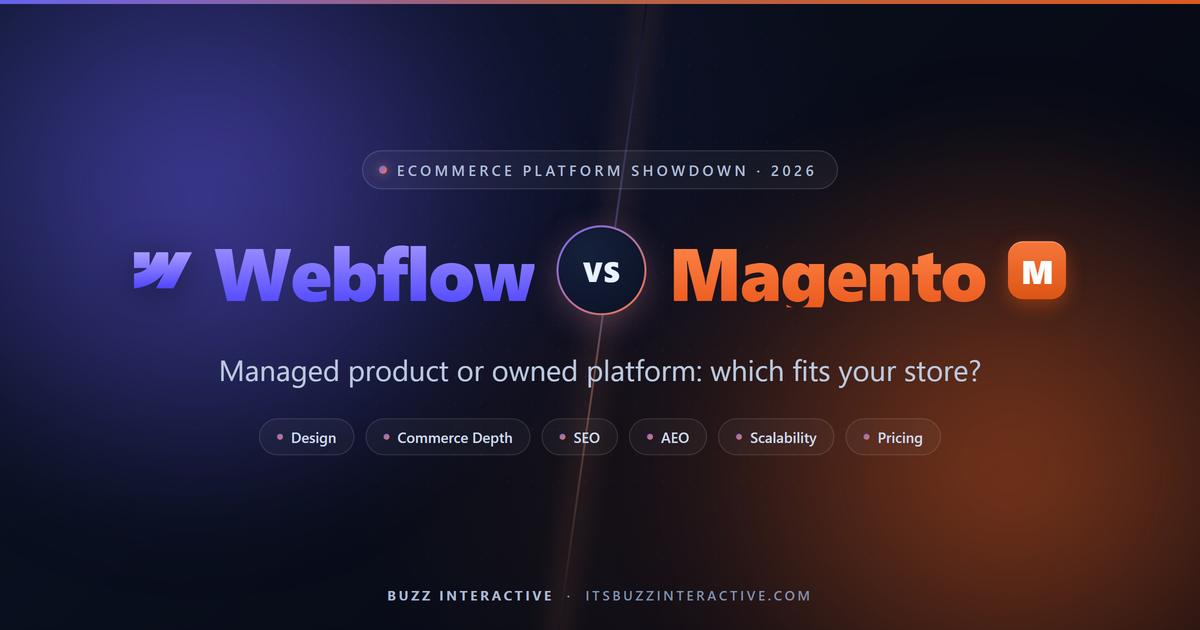 Webflow vs Magento Webflow vs Magento