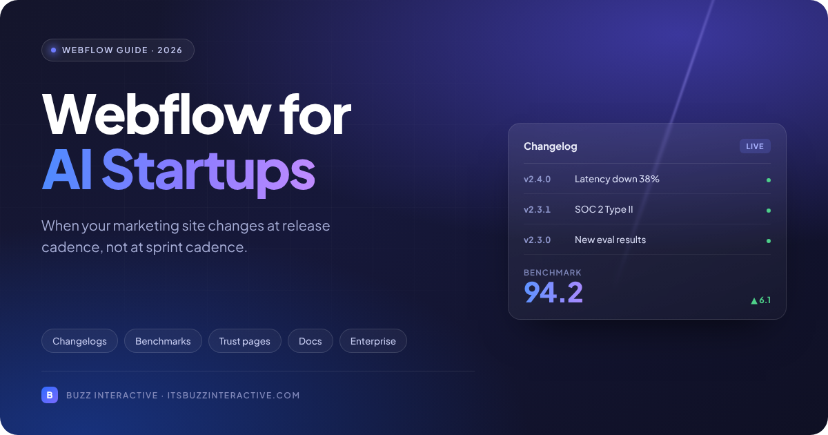 Webflow for AI Startups Webflow for AI Startups