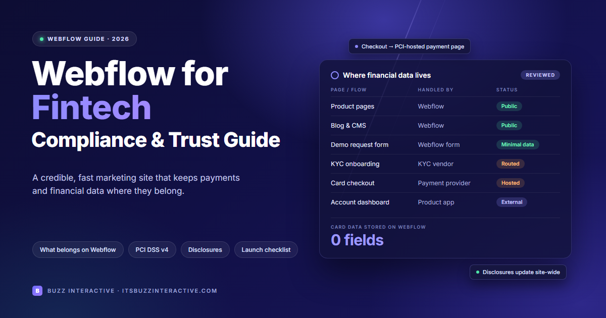 Webflow for Fintech Webflow for Fintech