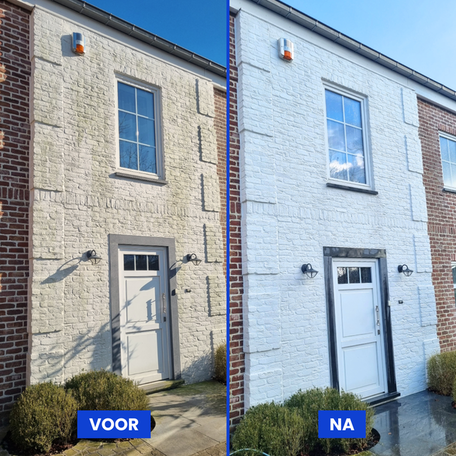 Gevelreiniging voor en na
