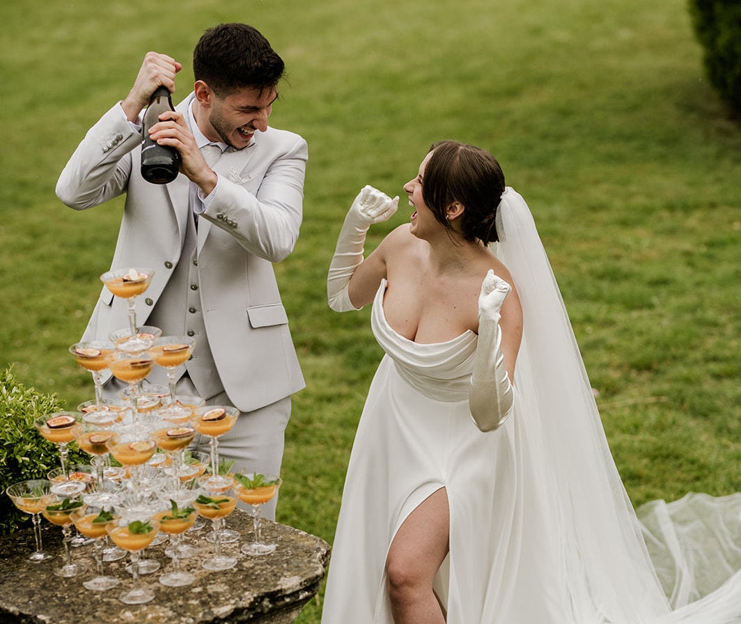 Hochzeitspaar Outdoor Hochzeit in Österreich