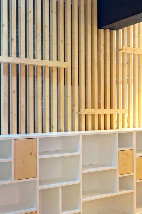 La photo d'un meuble sur-mesure.