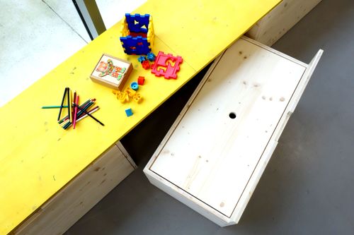 La photo d'un meuble sur-mesure.
