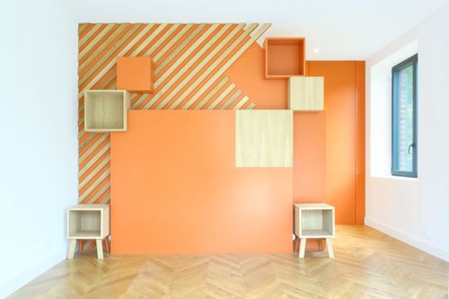 La photo d'un meuble sur-mesure.