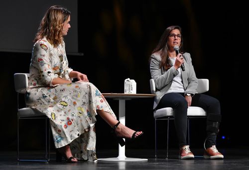 Surfer riding a shortboard