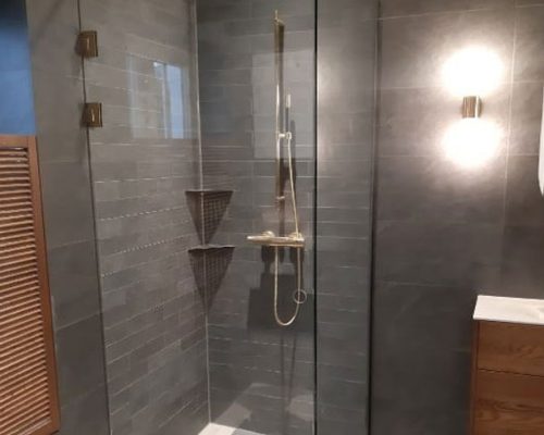 Moderne dusjglass