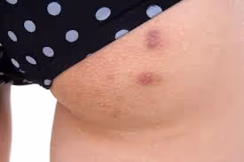 Acne op de billen wordt behandeld met laserontharing en peeling