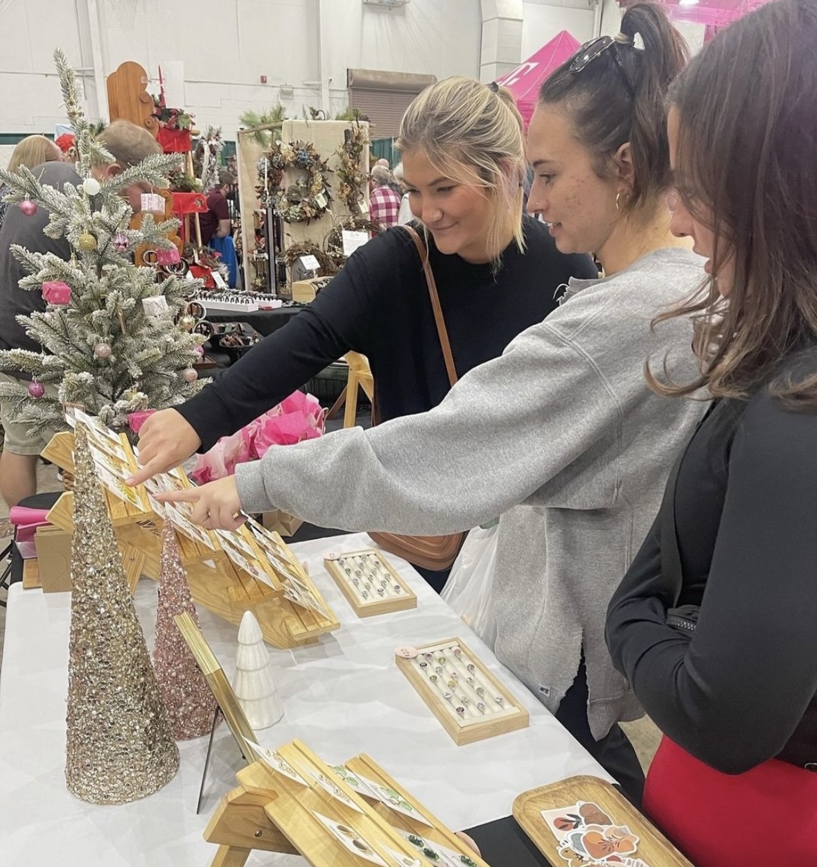 Shoppers at the Chattanooga Holiday Market 