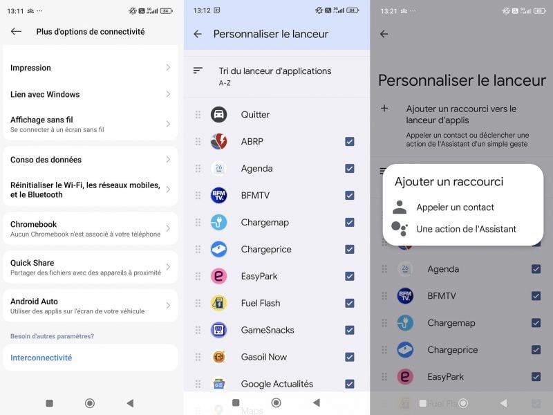 Il est possible de gérer les applications qui apparaissent dans Android Auto en passant par les paramètres de smartphone.