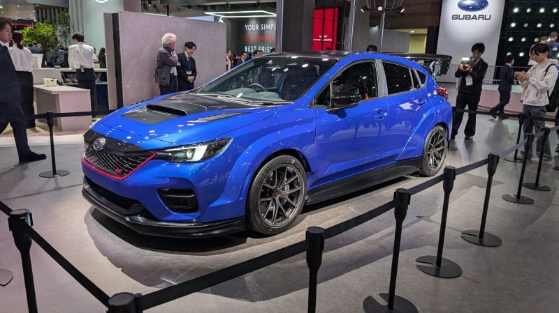 Ce concept Subaru STI est très proche de la série, mais il n'a quasiment aucune chance d'être commercialisé en France.